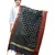 Women's black Banarasi Kora Silk Zari Dupatta