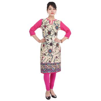 Women multicolor Printed Straight Kurta 1