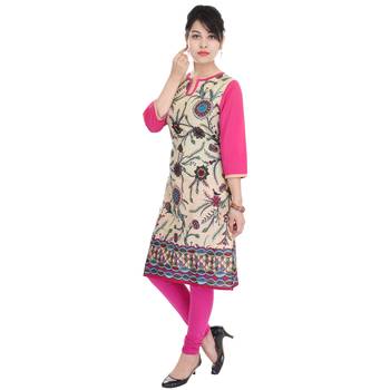 Women multicolor Printed Straight Kurta 3