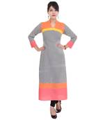 Women Black Printed Straight Kurta