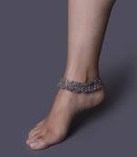 German Silver Anklets With Ghungroo