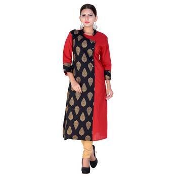 Women multicolor Printed Straight Kurta 1