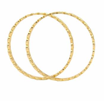 Ethnic  Gold Plated Designer Bangle Set Of 2 7
