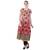 Women Red Printed A-line Kurta