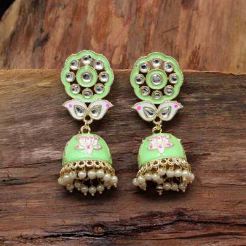 Green Jhumkas 1