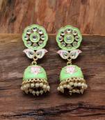 Green Jhumkas