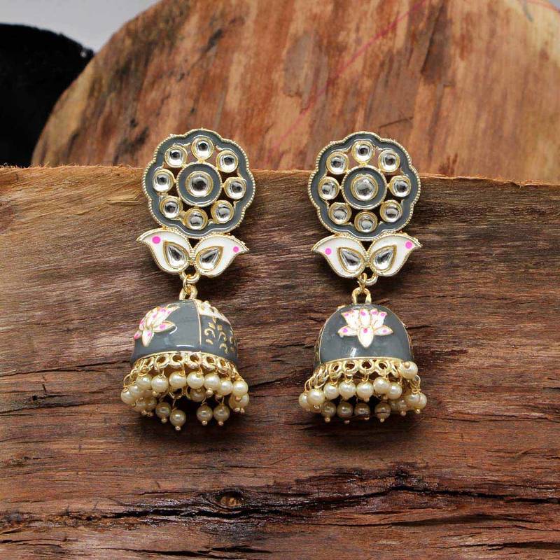 Grey jhumka Clearance