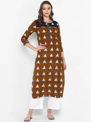 Women multicolor Printed Straight Kurta 1