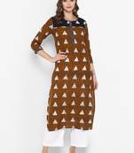 Women multicolor Printed Straight Kurta