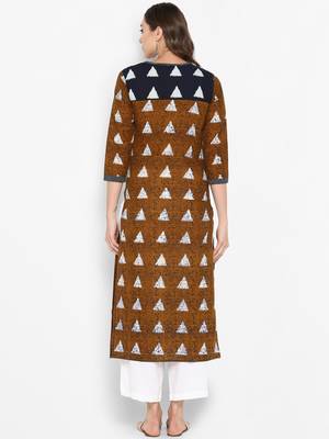 Women multicolor Printed Straight Kurta 3