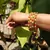 Traditional  Gold Plated Bangles With Multi Colored Bead Set Of 4