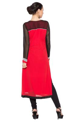 Multicolor Printed Georgette Party Wear Kurti 4