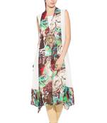 Multicolor Embroidered Georgette Party Wear Kurti