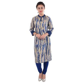 Women multicolor Dyed Straight Kurta 2