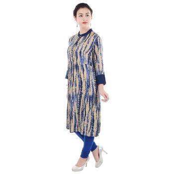 Women multicolor Dyed Straight Kurta 3