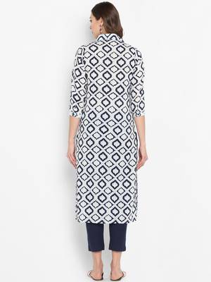 Women multicolor Printed Straight Kurta 2