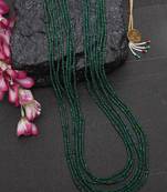 Green pearl necklaces