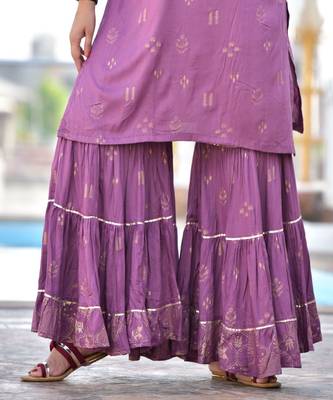 Mighty Mauve Sharara Set 2