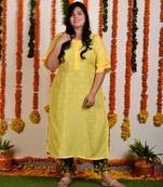 Nimboo Mirchi Muslin Cord Set