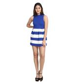 Multicolor printed cotton poly high neck free size short-kurtis