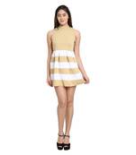 Multicolor printed cotton poly high neck free size short-kurtis