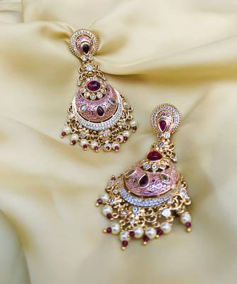 Pink earrings 1