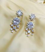 White diamond earrings