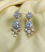 White diamond earrings
