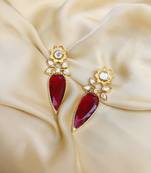 Maroon earrings