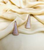 White zircon   earrings