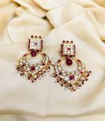 Red ruby   earrings