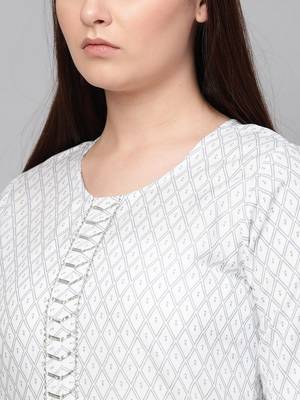 White woven rayon kurta-sets 5