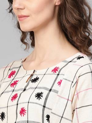 White woven rayon kurta-sets 5
