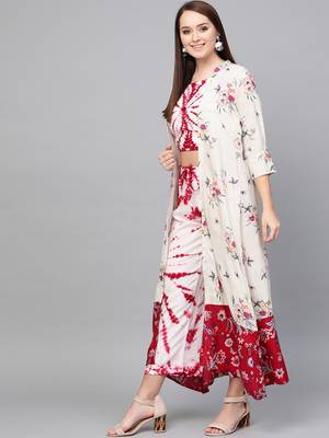 White woven rayon kurta-sets 3