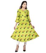 Light Green Printed Kurta