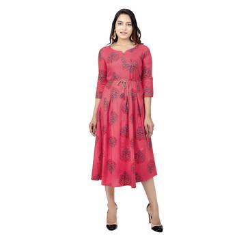 Light Pink Printed Kurta 1