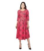 Light Pink Printed Kurta