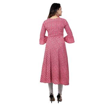 Red Printed Kurta 2