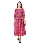 Light Pink Printed Kurta