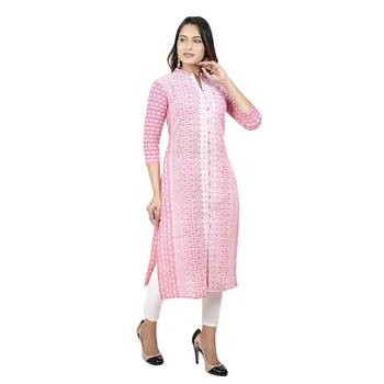 Pink Embroidererd Kurta 4