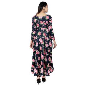 Navy Printed Kurta 2