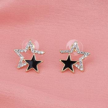 Amzaing Gold Plated Party Wear Studs Star Earring For Women Girl 1