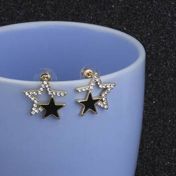 Amzaing Gold Plated Party Wear Studs Star Earring For Women Girl 4