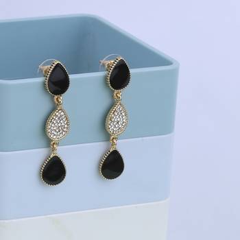 Amzaing  Gold Plated Stylish  Party Wear Dangle Earring For Women Girl 3