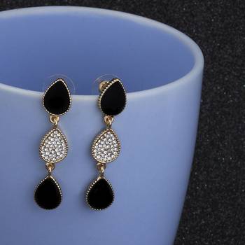 Amzaing  Gold Plated Stylish  Party Wear Dangle Earring For Women Girl 4