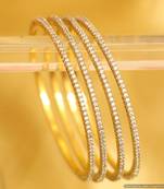 Single Line Fine Diamond Look Bangles