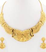 Attractive Gold Plated Traditional Jewellery Set For Women Girl
