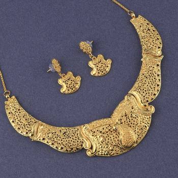 Attractive Gold Plated Traditional Jewellery Set For Women Girl 3
