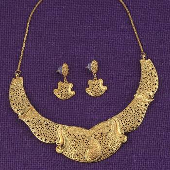 Attractive Gold Plated Traditional Jewellery Set For Women Girl 5