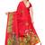 Women's Red Printed Art Silk Saree With Blouse